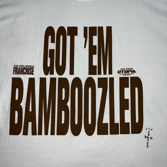 Travis Scott Franchise Promo T-Shirt “Got em bamboozled" one size. - Picture 3 of 6